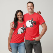 Cute Laughing Cartoon Sheep T-Shirt (Unisex)