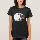 Cute Laughing Cartoon Sheep Women T-Shirt (Voorkant)