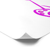 CUTE LAUGHING LITTLE Fuchsia KITTEN Poster (Hoek)