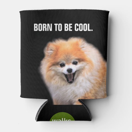 Cute Laughing Pomeranian Dog Blikjeskoeler (Voorkant)