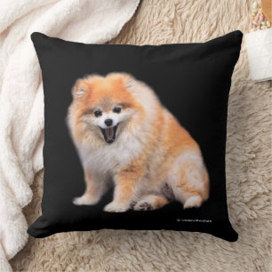 Cute Laughing Pomeranian Dog Kussen