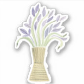 Cute  Lavender Floral Sticker (Voorkant)