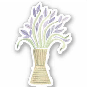 Cute Lavender Floral Sticker