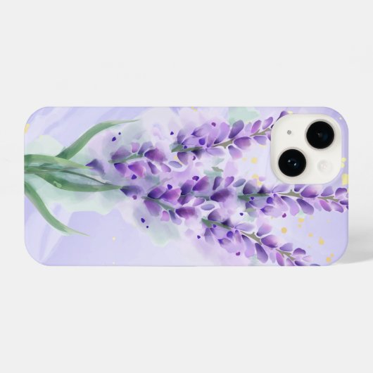 Cute Lavender Garden Flower Floral iPhone Hoesje (Achterkant horizontaal)