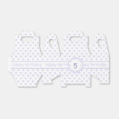 Cute Lavender Hearts - Gepersonaliseerde kinderen  Bedankdoosjes (Uitgevouwen)