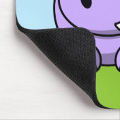 Cute Lavender Hippo Muismat (Hoek)