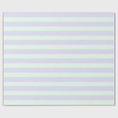 Cute Lavender & Mint Green Stripes Cadeaupapier (Vlak)