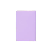 Cute Lavender Paars Personalized Initiaal Pocket Moleskine Notitieboekje (Achterkant)