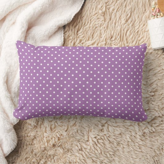 Cute Lavender Polka Dots Pattern Kussen (Deken)