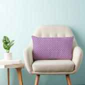 Cute Lavender Polka Dots Pattern Kussen (Stoel)