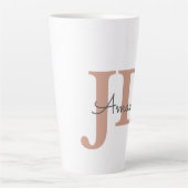 Cute Lawyer JD Afstuderen Persoonlijke naam Latte Mok (Voorkant)