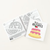 Cute Layer Cake Personalised Recipe Notitieboek (Binnen)