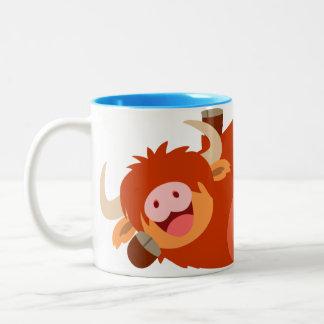 Cute Lazy Cartoon Highland Cow Mok