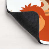 Cute Lazy Cartoon Highland Cow Mousepad Muismat (Hoek)