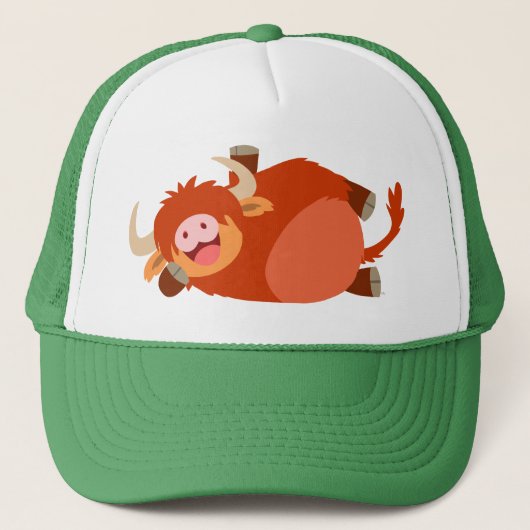 Cute Lazy Cartoon Highland Cow Pet (Voorkant)