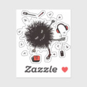 Cute Lazy Creature Daydreaming Sticker (Vel)