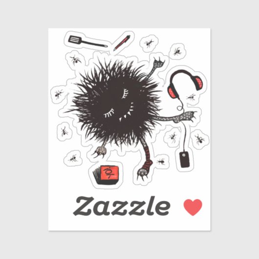 Cute Lazy Creature Daydreaming Sticker (Vel)