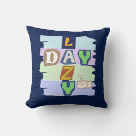 Cute Lazy Day Magazine Uitknipbare Worpkussen Kussen