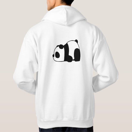 Cute lazy panda hoodie (Achterkant)