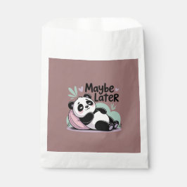 Cute Lazy Panda – “Maybe Later” Relaxing Panda Bedankzakje