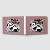 Cute Lazy Panda – “Maybe Later” Relaxing Panda Gastenboek (Volledig)