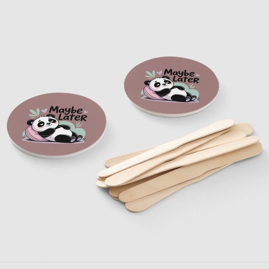 Cute Lazy Panda – “Maybe Later” Relaxing Panda Handwaaier (Niet-gemonteerd)