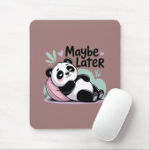 Cute Lazy Panda – “Maybe Later” Relaxing Panda Muismat (Met muis)