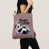 Cute Lazy Panda – “Maybe Later” Relaxing Panda Tote Bag (Dichtbij)