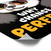 Cute Lazy Panda New Year Old Me 2026 Funny Sarcast Poster (Hoek)