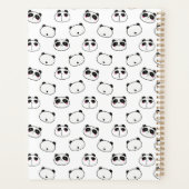 Cute Lazy Panda Studying Illustration Planner (Achterkant)