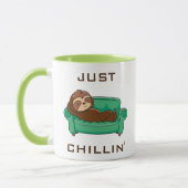 Cute Lazy Sloth Funny Just Chillin Mok (Links)