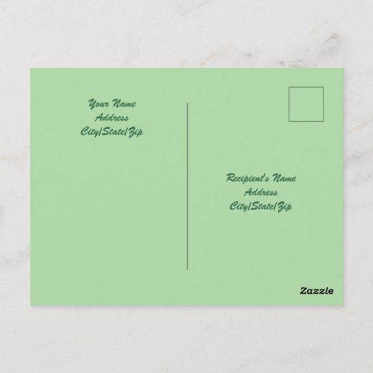 Cute Lazy White Dog met Green Scarf Shamrock P Briefkaart (Achterkant)