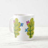 Cute Leaf Eaten van Cartoon Bugs Kinder Koffiemok (Voorkant links)