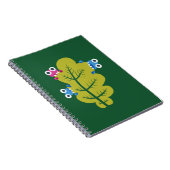 Cute Leaf Eaten van Cartoon Bugs Kinder Notitieboek (Rechterzijde)