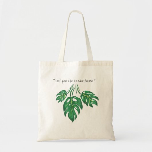 Cute leaf tote bag (Voorkant)