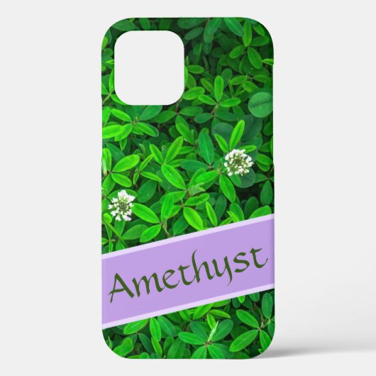 Cute Leafy Botanical Personalised Pattern Case-Mate iPhone Case (Achterkant)