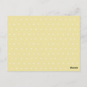 Cute Leafy Foliage Yellow Clothes Baby shower Briefkaart (Achterkant)