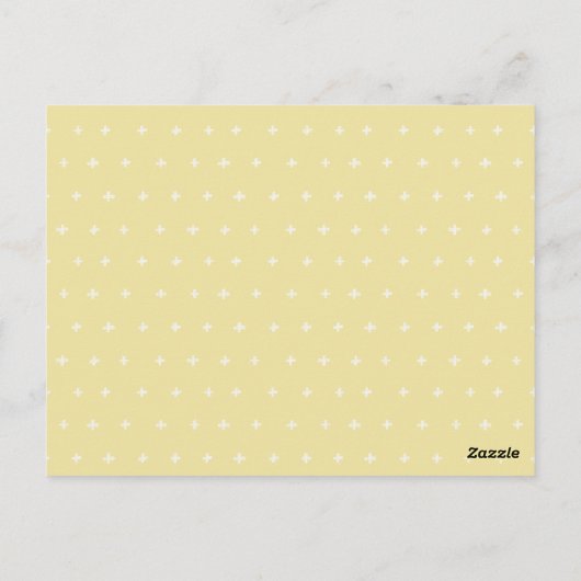 Cute Leafy Foliage Yellow Clothes Baby shower Briefkaart (Achterkant)