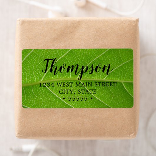 Cute Leafy Greens Sluit Green Leaf aan Etiket (Insitu)