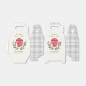 Cute Leafy Red Green Ugly Sweater Winter Bedankdoosjes (Uitgevouwen)