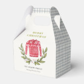 Cute Leafy Red Green Ugly Sweater Winter Bedankdoosjes (Voorkant Zijde)