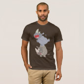 Cute Leapfrog Cartoon Rhinos T-Shirt (Voorkant volledig)