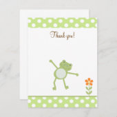 Cute Leapfrog Leap Froggy Bedankt voor je platte k (Voorkant / Achterkant)