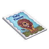 Cute Leeuw Feest Planner Notitieboek (Rechterzijde)