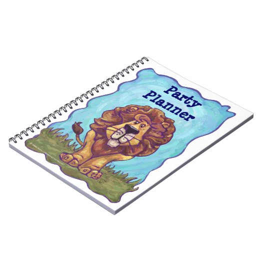 Cute Leeuw Feest Planner Notitieboek (Linkerzijde)