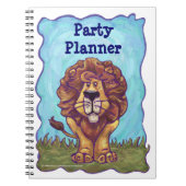 Cute Leeuw Feest Planner Notitieboek (Voorkant)