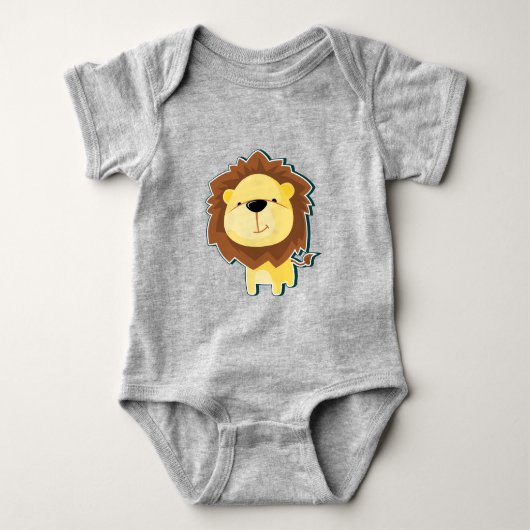 Cute Leeuw Illustratie Romper (Voorkant)