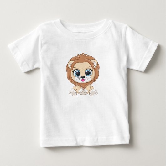 Cute Leeuwen Baby T-shirt (Voorkant)