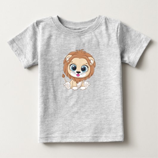 Cute Leeuwen Baby T-shirt (Voorkant)