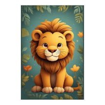 Cute Leeuwen Nursery Jungle Dieren Nursery Decorat